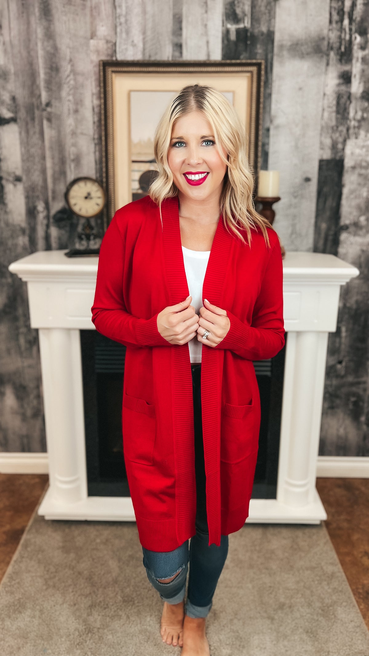 Sherry Cardigan | Red