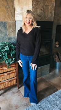 Allie Knit Sweater | Black