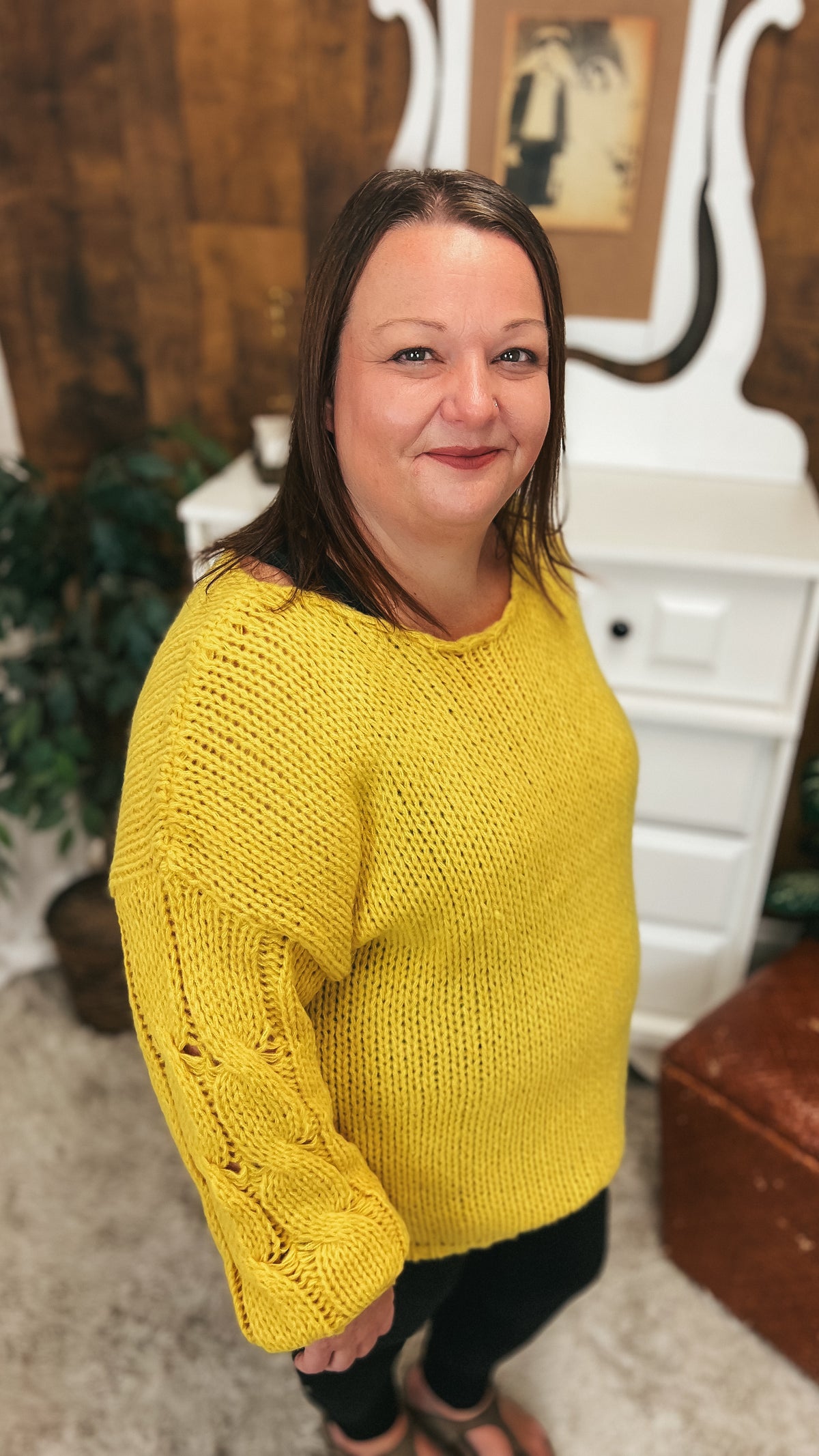 Nova Chunky Knit Sweater | Yellow