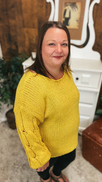 Nova Chunky Knit Sweater | Yellow