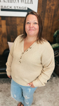 Liza Knit Sweater | Beige