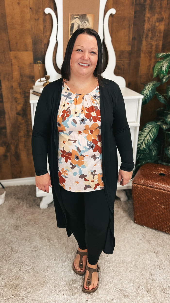 Becca Duster Cardigan | Black