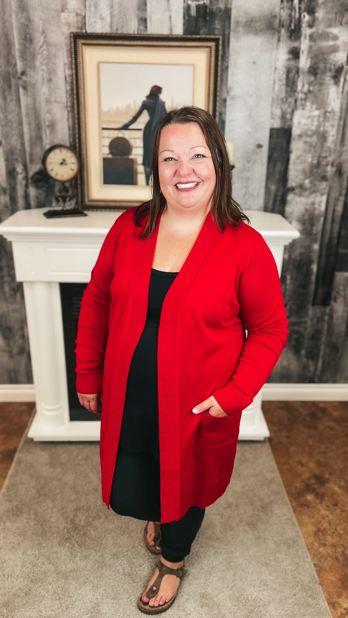 Sherry Cardigan | Red