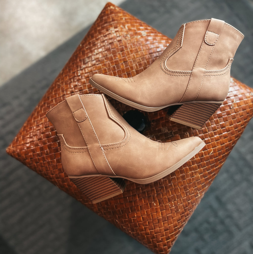 Becky Cowboy Ankle Booties