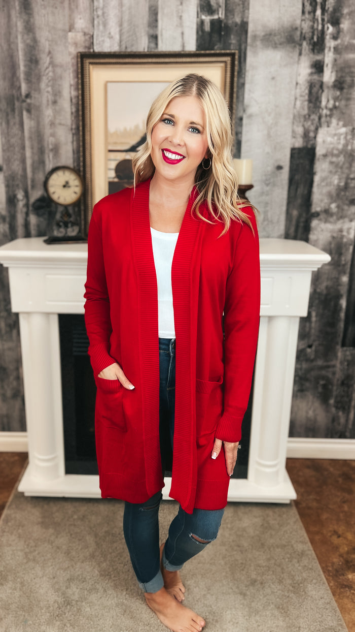 Sherry Cardigan | Red