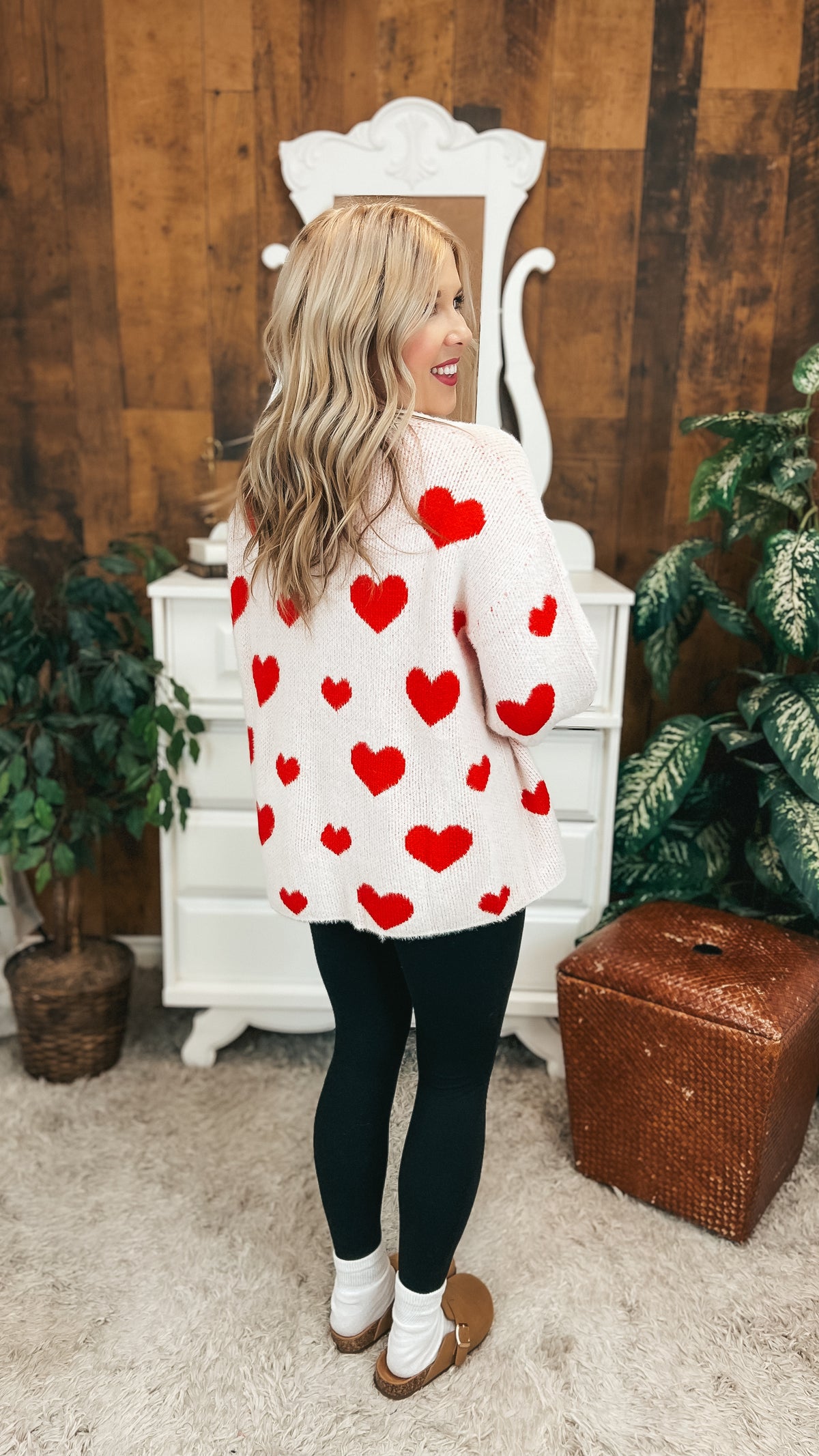 Coralee Knit Heart Sweater