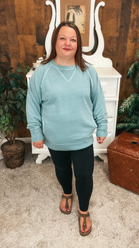 Lori Pocket Sweater: Ash Blue