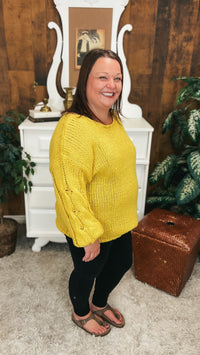 Nova Chunky Knit Sweater | Yellow