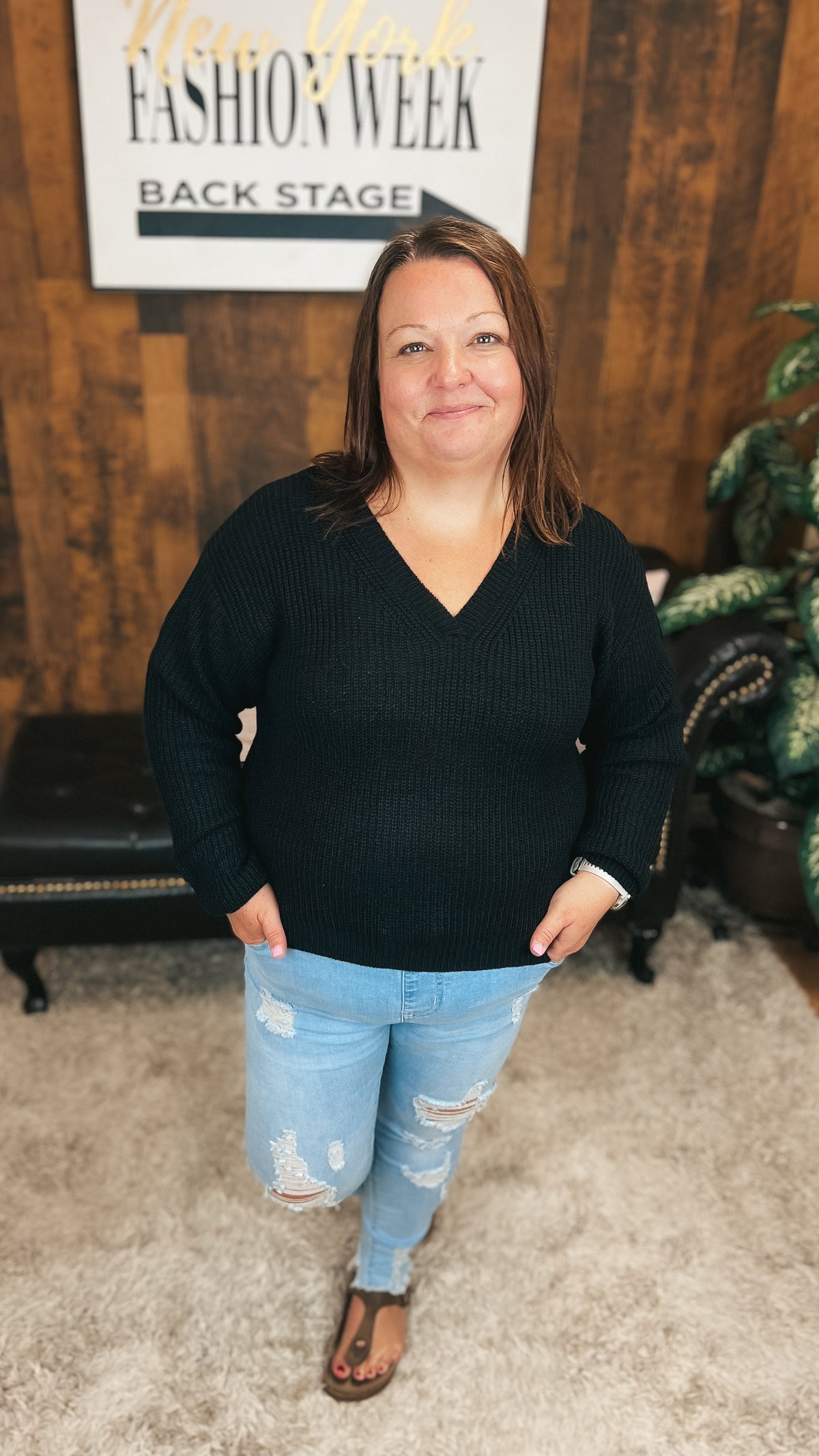 Allie Knit Sweater | Black