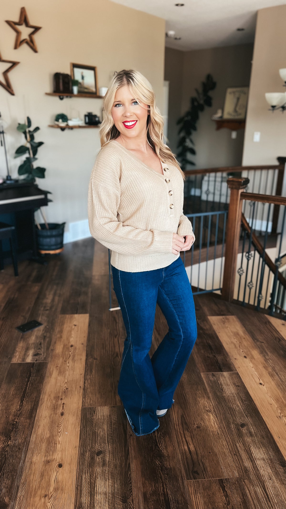 Liza Knit Sweater | Beige