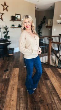 Liza Knit Sweater | Beige