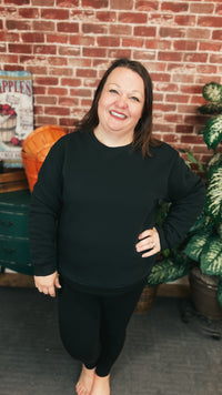 Jessie | Crewneck Sweatshirt | Black