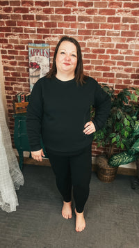 Jessie | Crewneck Sweatshirt | Black