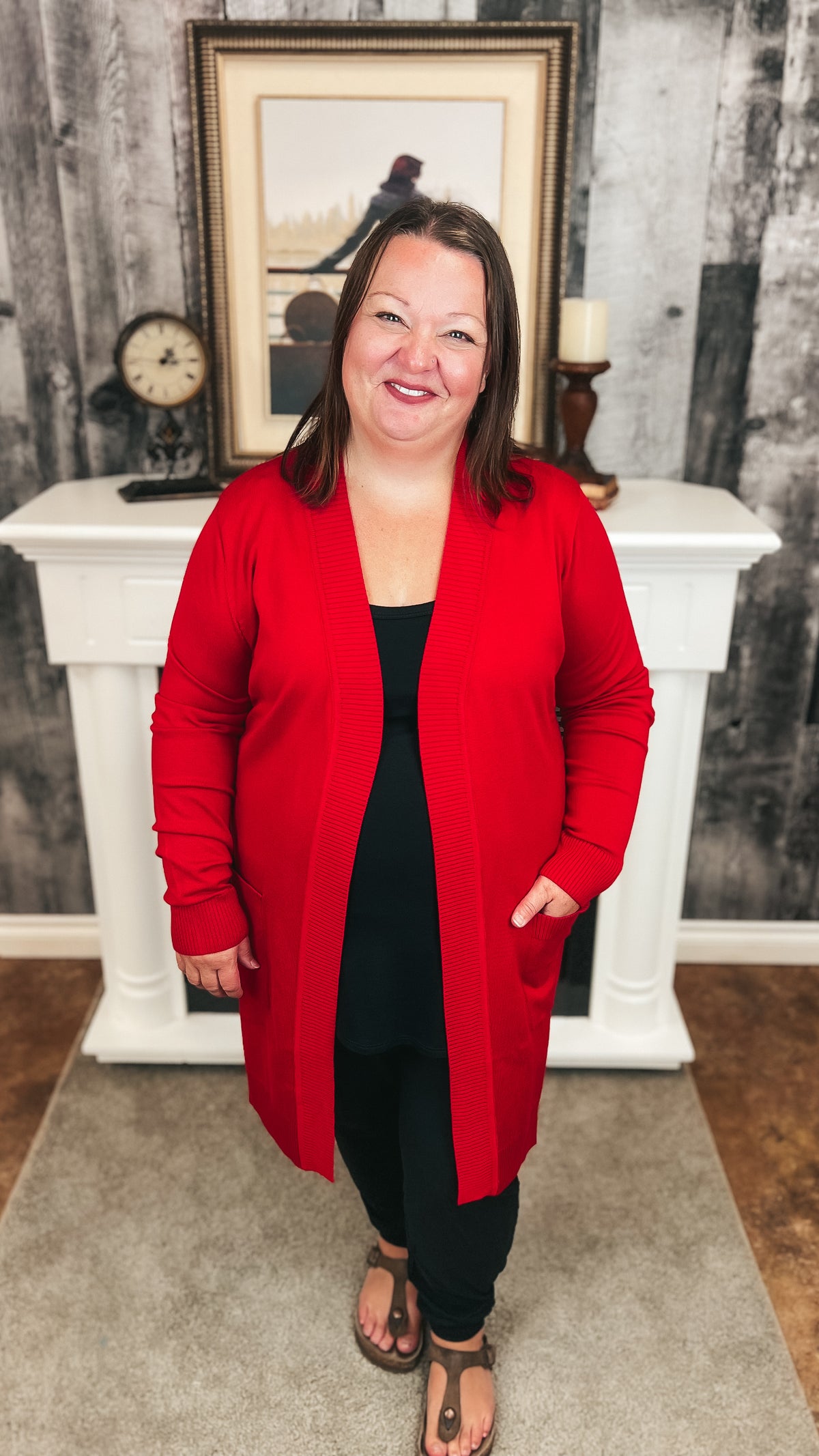 Sherry Cardigan | Red