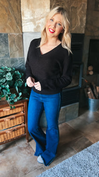 Allie Knit Sweater | Black