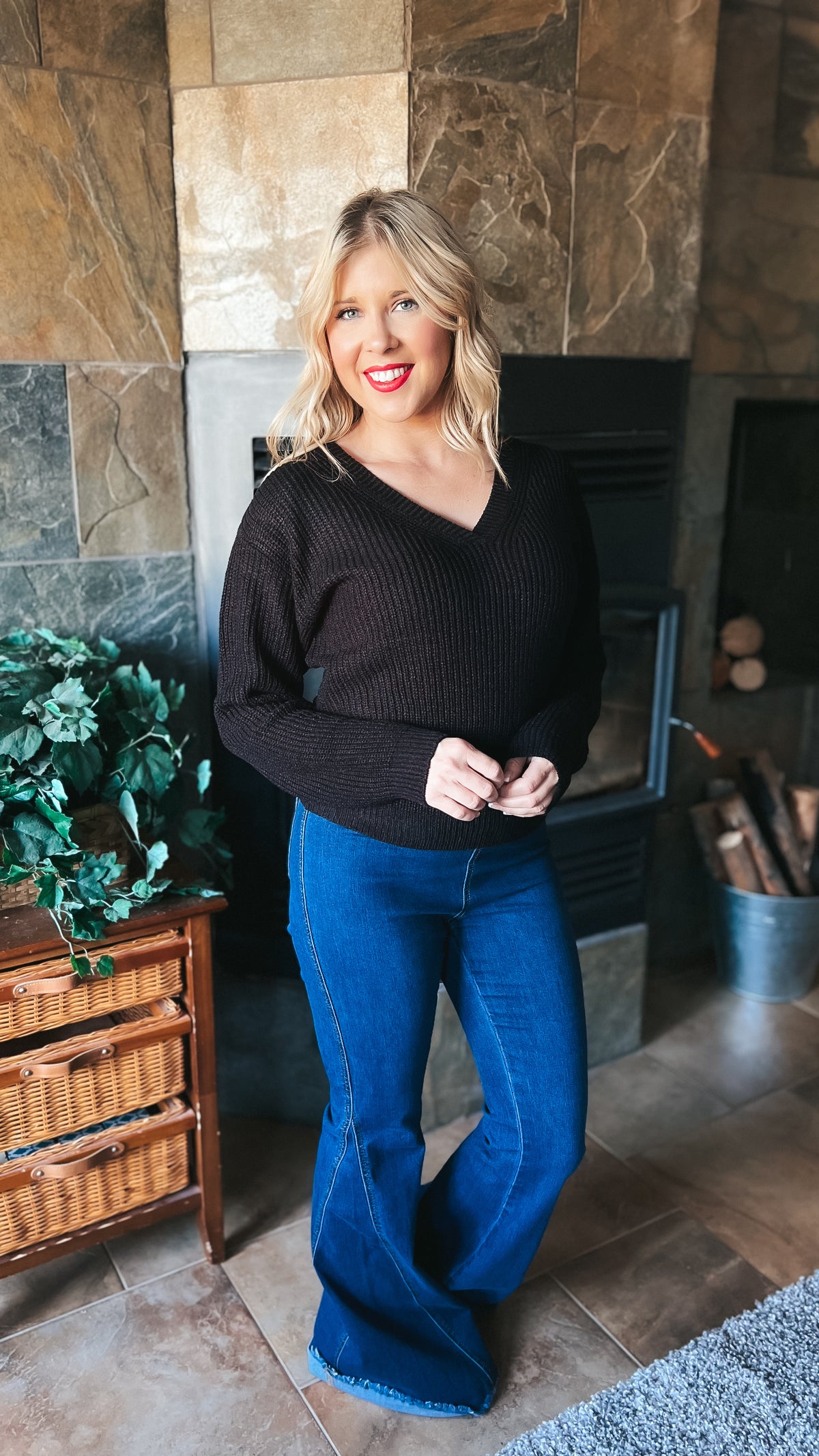 Allie Knit Sweater | Black