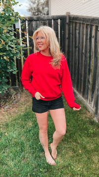 Jessie | Crewneck Sweatshirt | Red