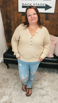 Liza Knit Sweater | Beige