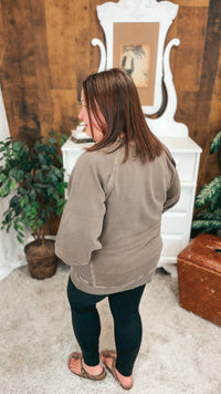 Lori Pocket Sweater: Brown