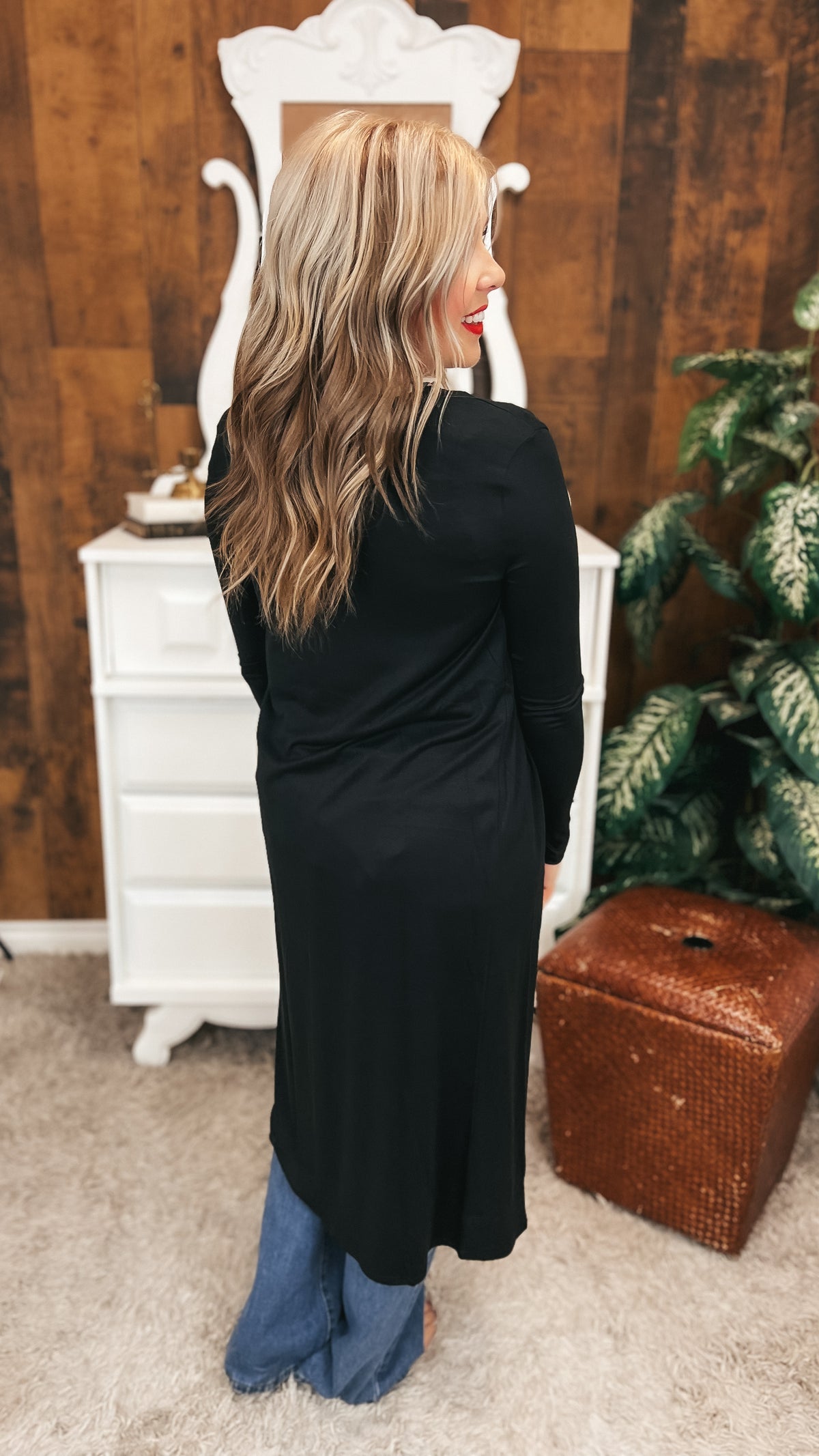 Becca Duster Cardigan | Black