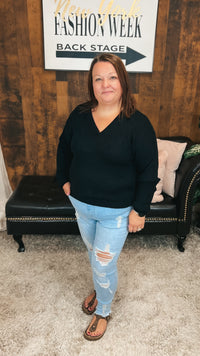 Allie Knit Sweater | Black