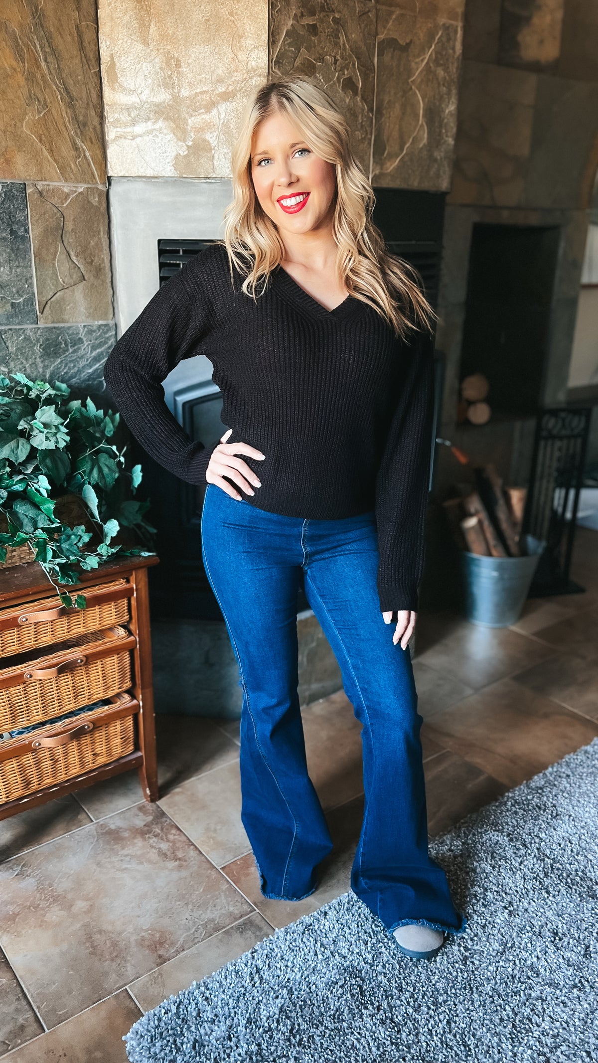 Allie Knit Sweater | Black