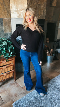 Allie Knit Sweater | Black