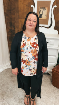 Becca Duster Cardigan | Black