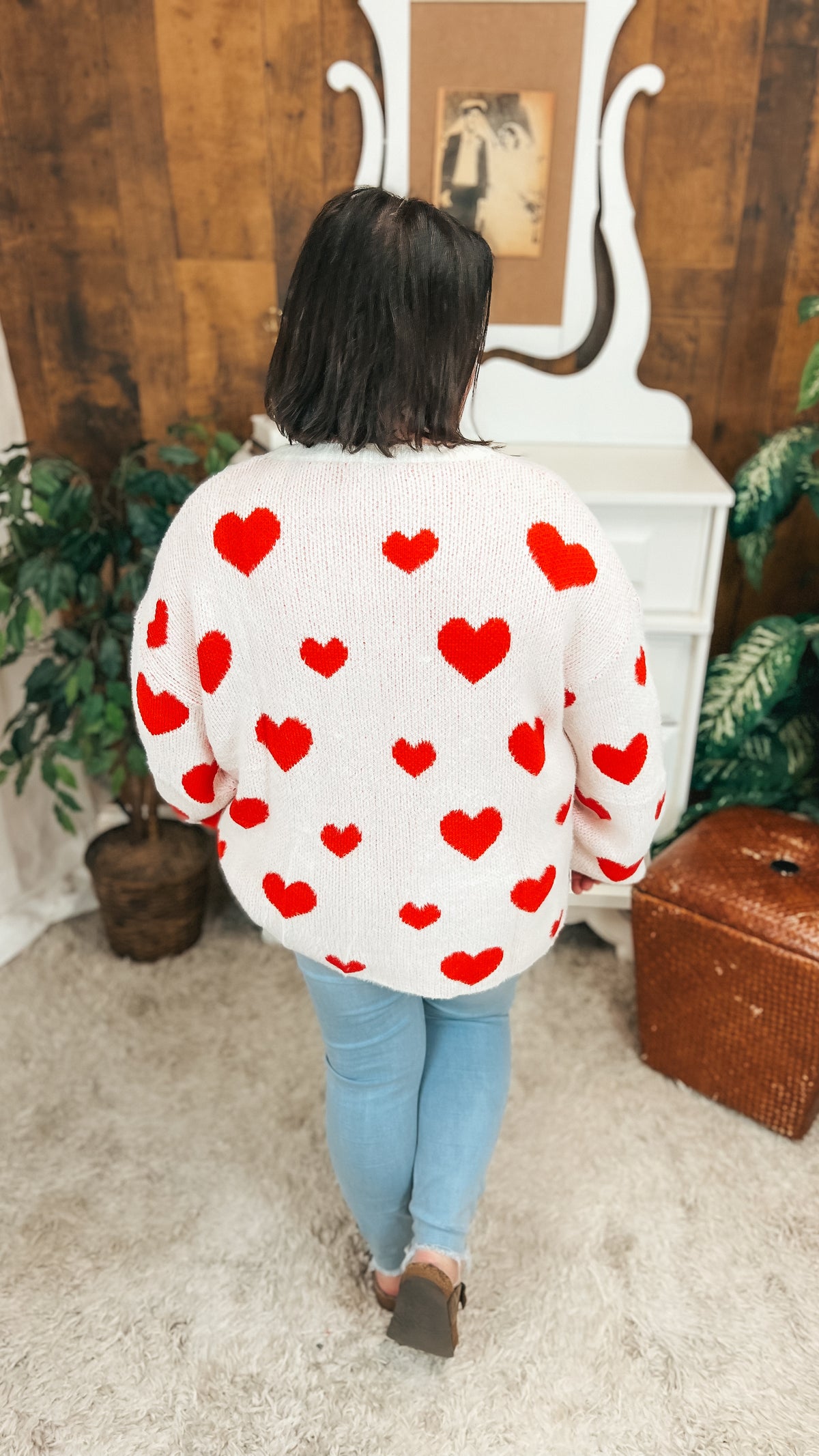 Coralee Knit Heart Sweater