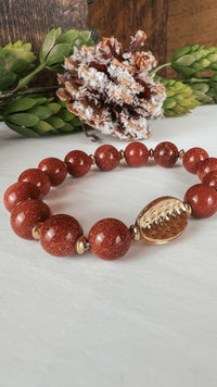 Mya Beaded Bracelets: Brown