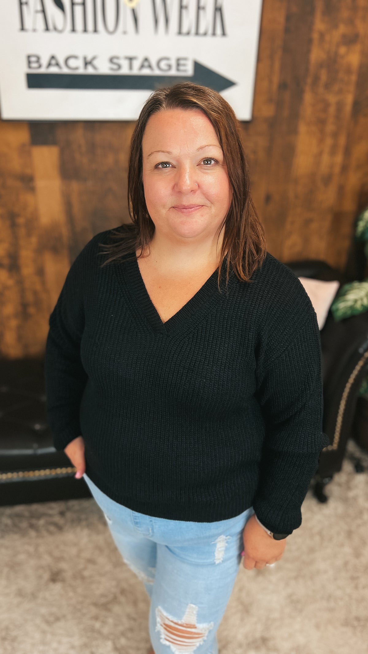 Allie Knit Sweater | Black