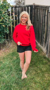 Jessie | Crewneck Sweatshirt | Red