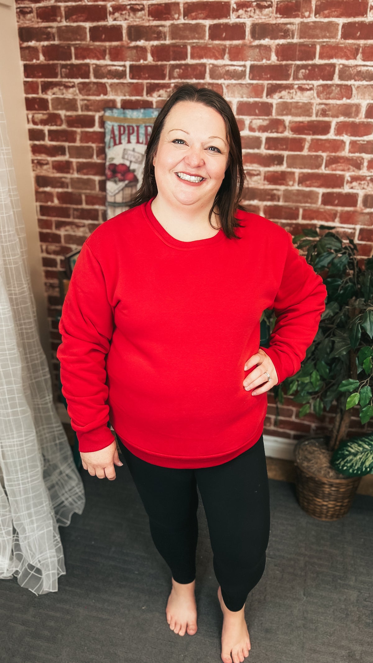 Jessie | Crewneck Sweatshirt | Red