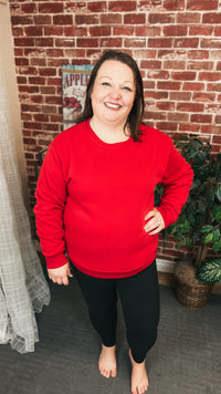 Jessie | Crewneck Sweatshirt | Red