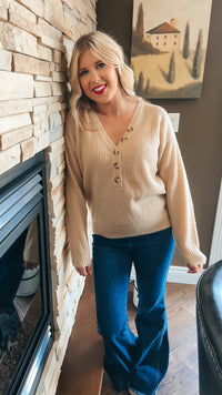Liza Knit Sweater | Beige