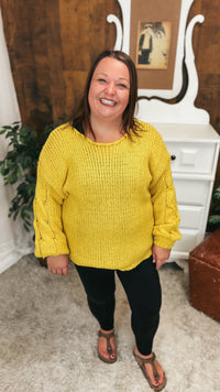 Nova Chunky Knit Sweater | Yellow