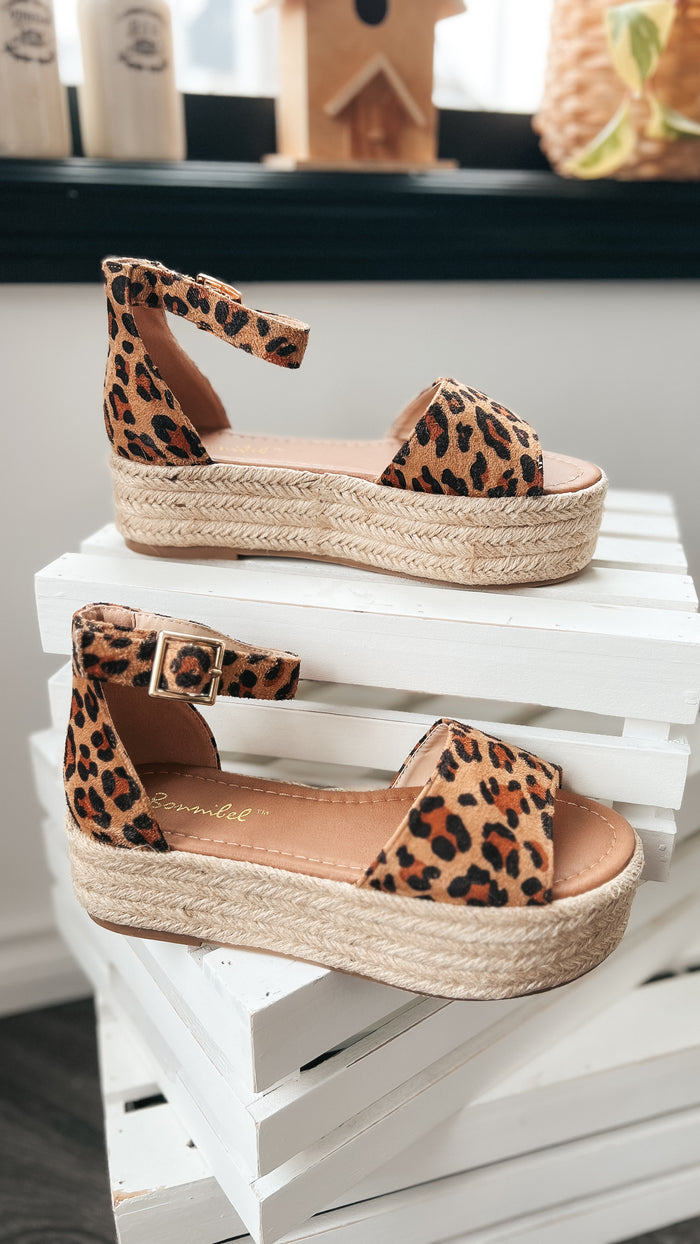 Renee Platform Sandals: Leopard