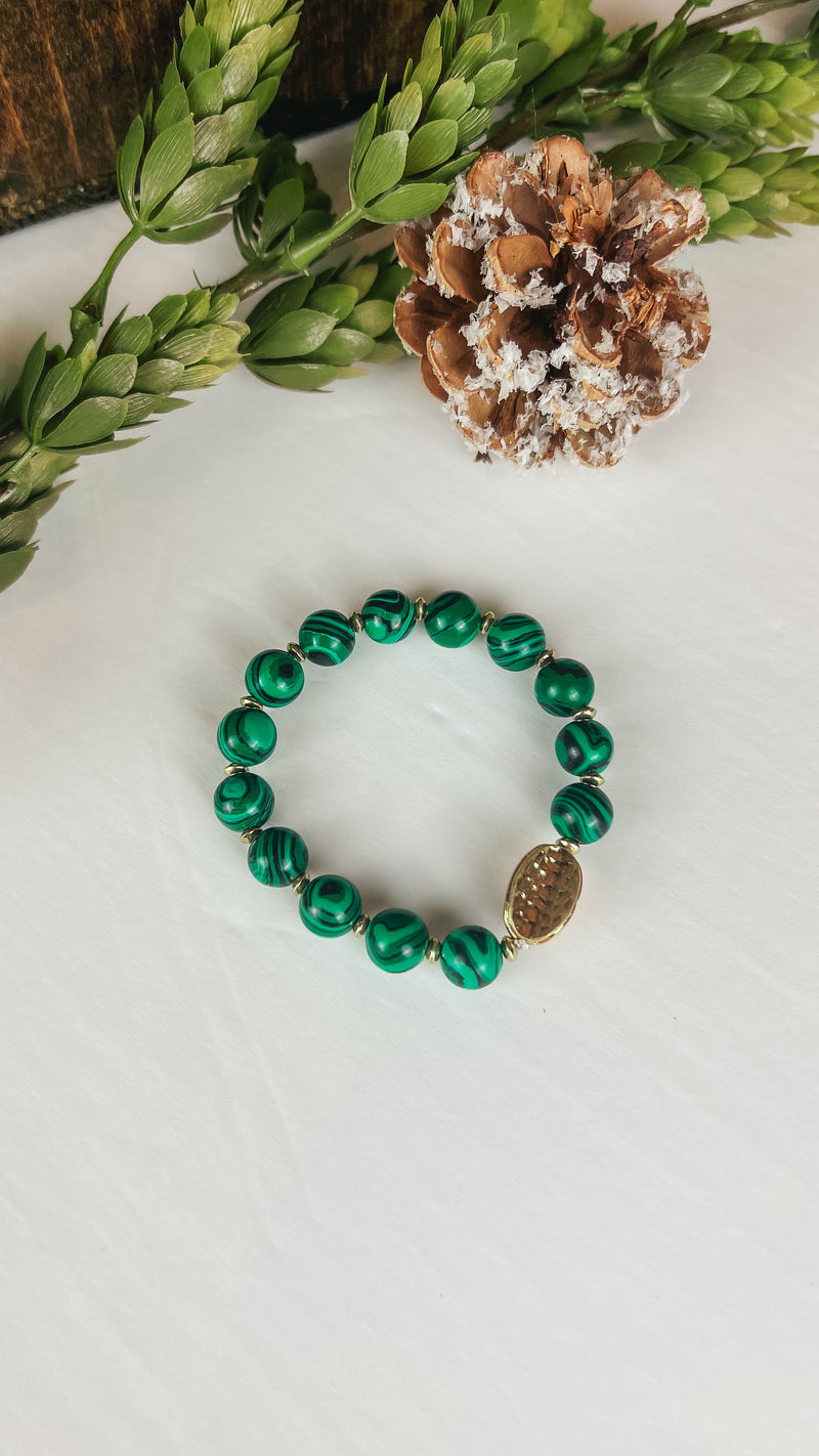 Mya Beaded Bracelets: Green