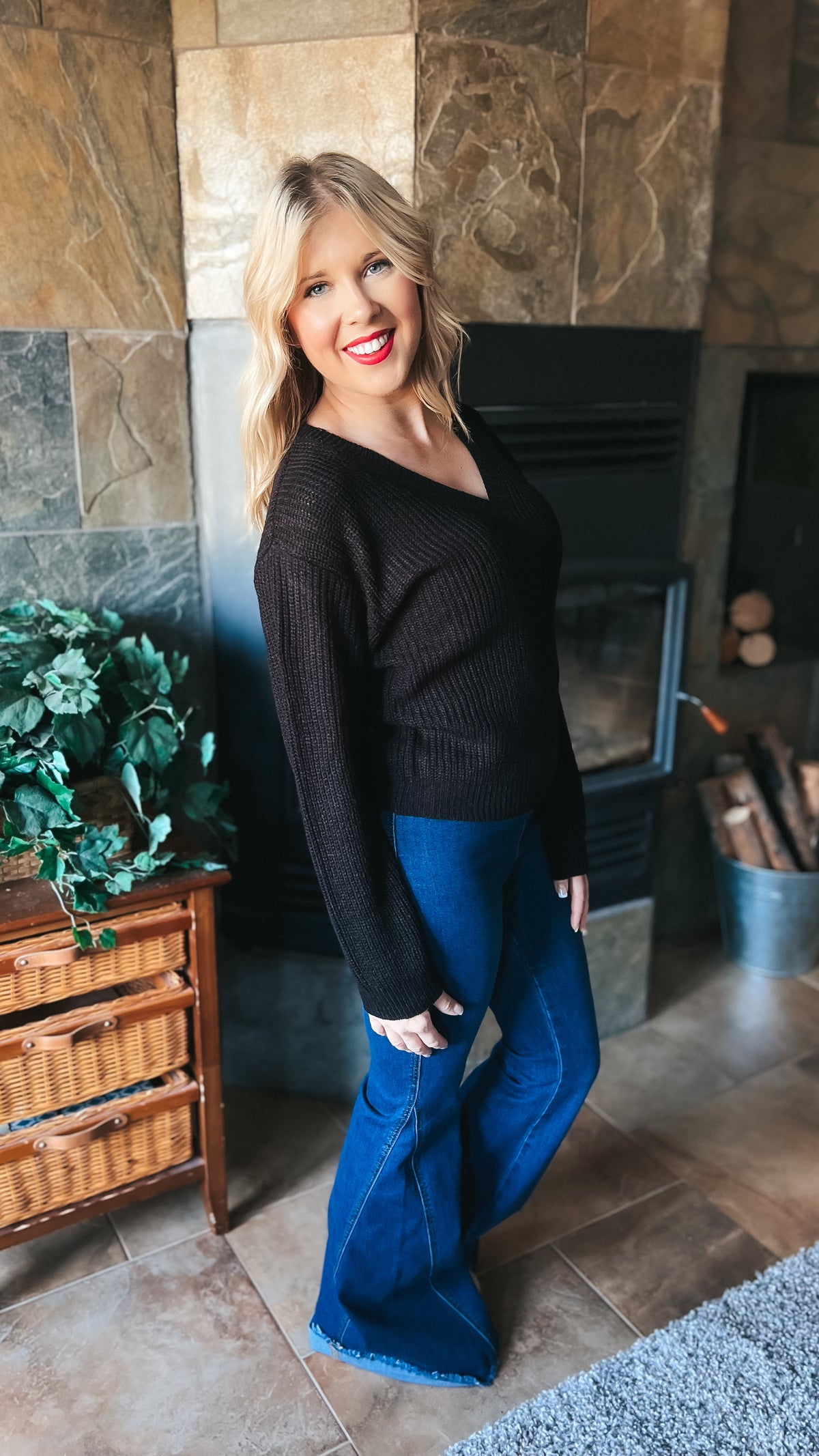 Allie Knit Sweater | Black