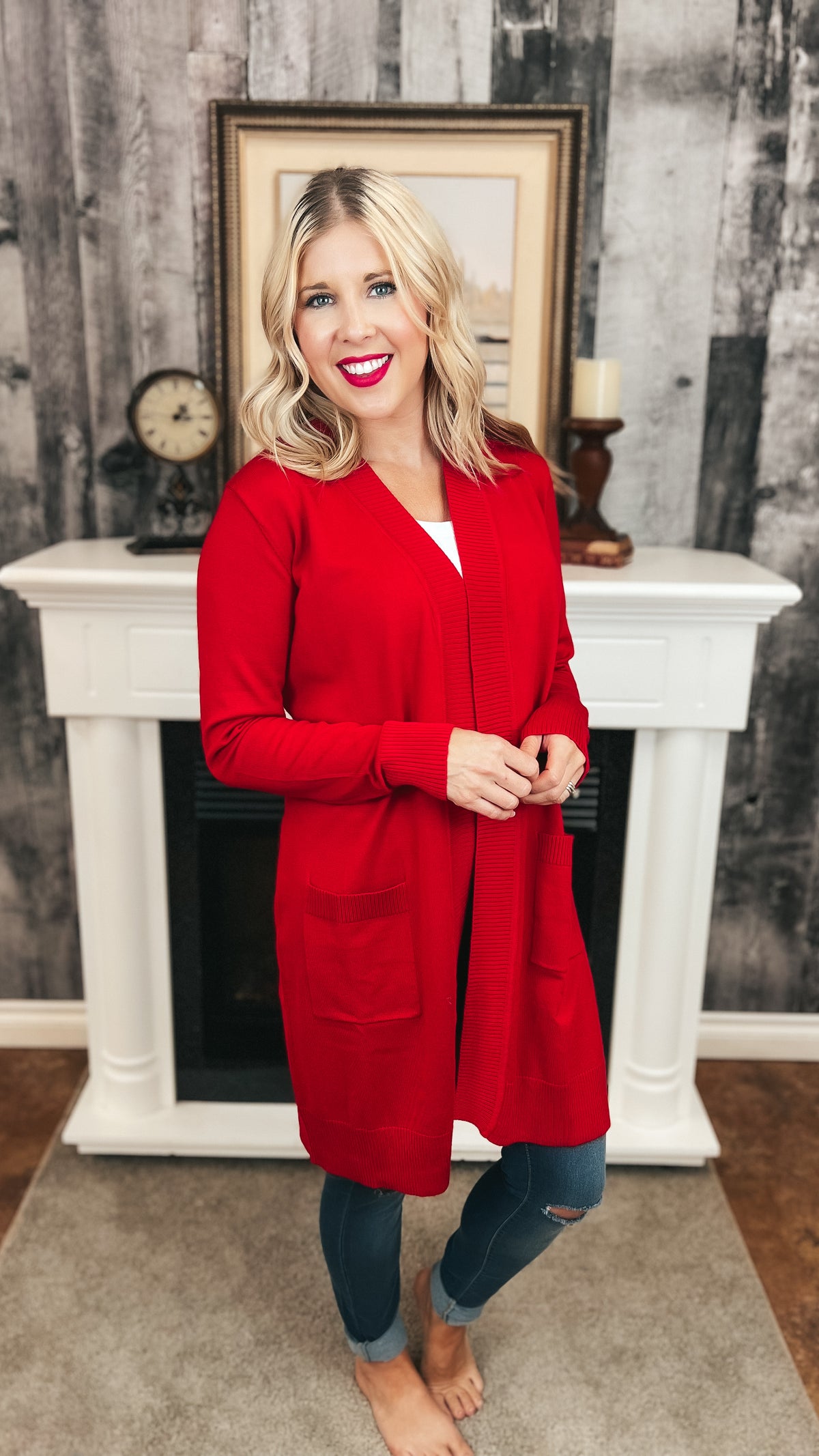 Sherry Cardigan | Red