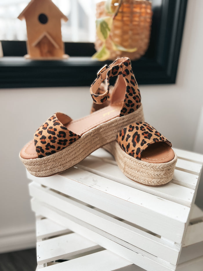 Renee Platform Sandals: Leopard