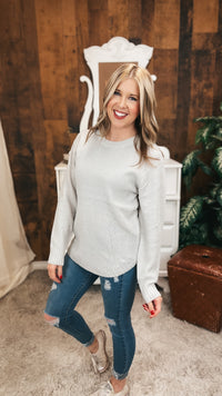 Scarlett Knit Sweater: Bone