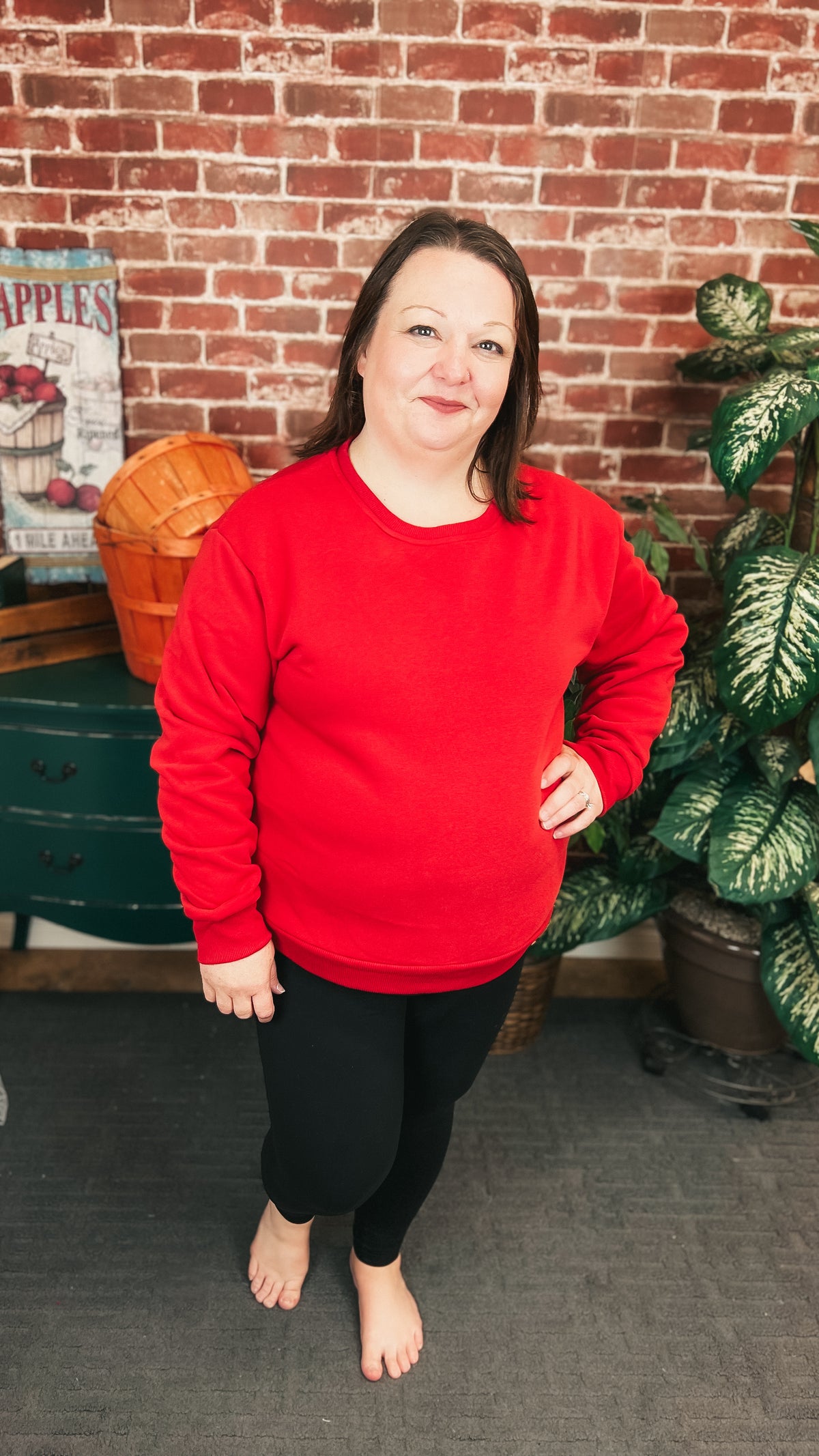 Jessie | Crewneck Sweatshirt | Red