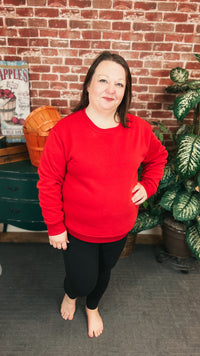 Jessie | Crewneck Sweatshirt | Red