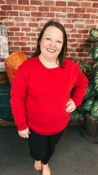 Jessie | Crewneck Sweatshirt | Red