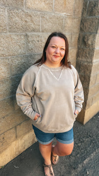 Lori Pocket Sweater: Ash Mocha