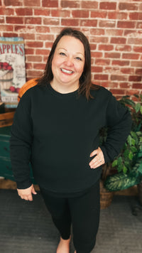 Jessie | Crewneck Sweatshirt | Black