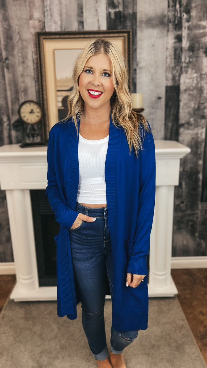 Sherry Cardigan | Cobalt Blue