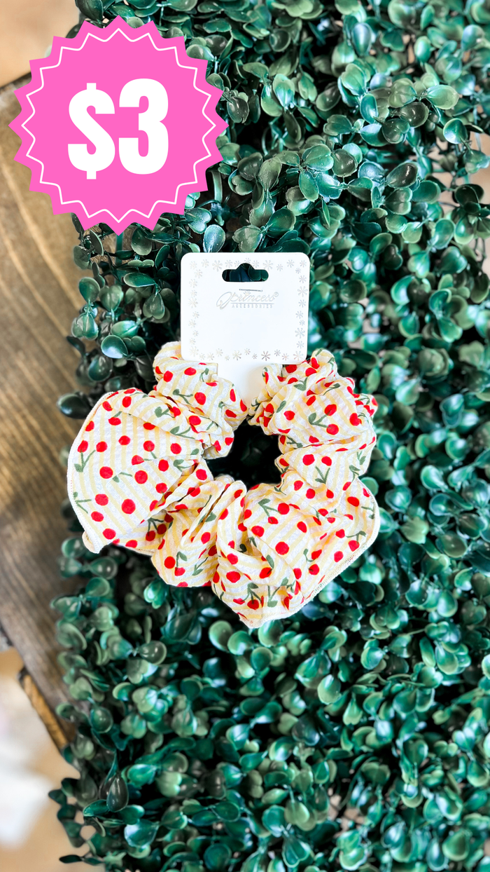 Cherry Scrunchie | Yellow *SALE*