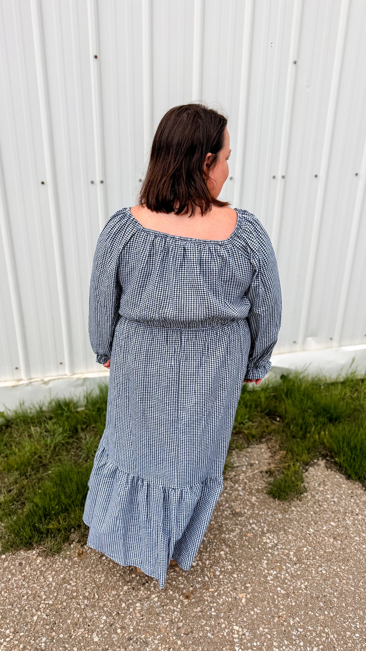 Autumn Plaid Sundress | Black & Ivory